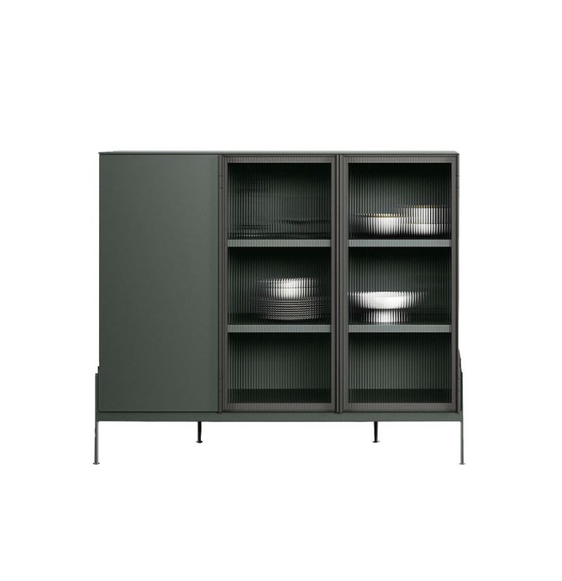 Novamobili Belt 135 Sideboard w/ 2 Glass Doors