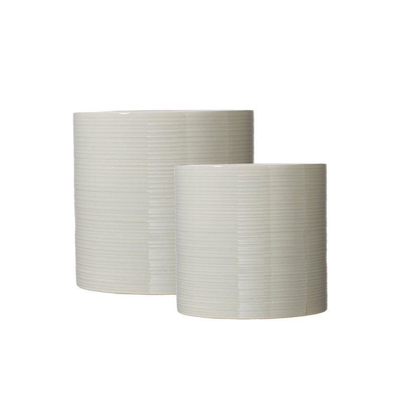 Wikholm Simona Planters Grey Set of 2