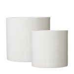 Wikholm Simona White Planters set of 2