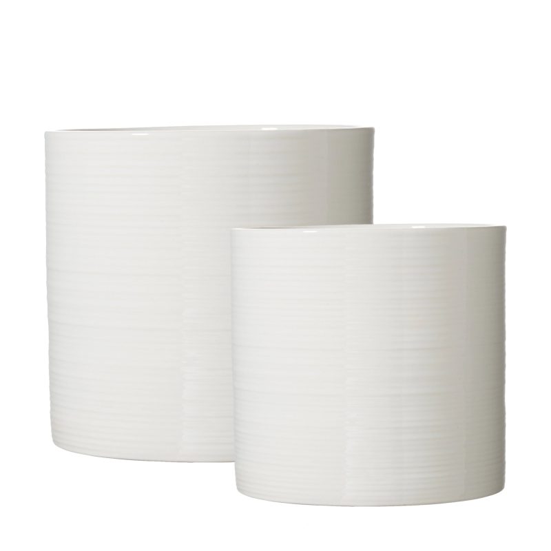 Wikholm Simona White Planters set of 2