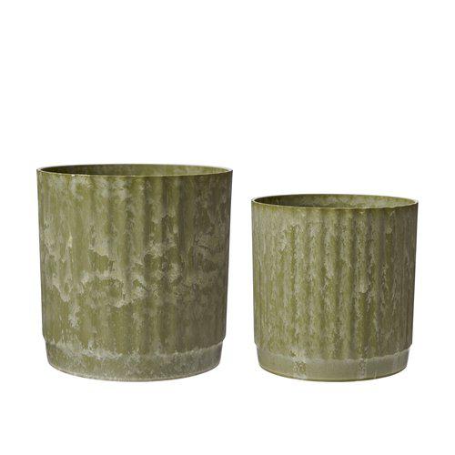 Wikholm Yodit Recycled Plant Pot Green Set of 2