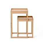 Wireworks Nest Pair of Oak Tables